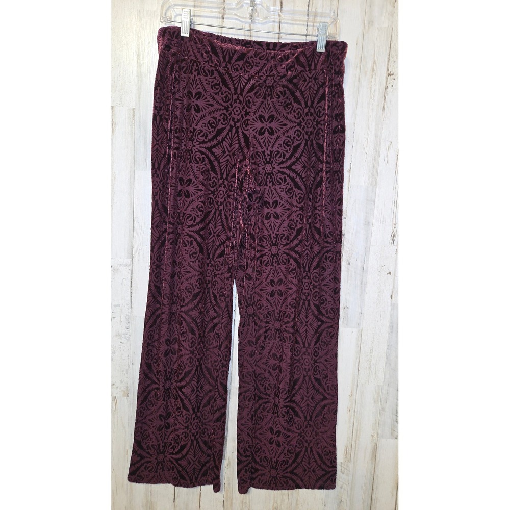 Soma size M Burnout Velvet Pants Lounge semi-sheer Sleep Pajamas